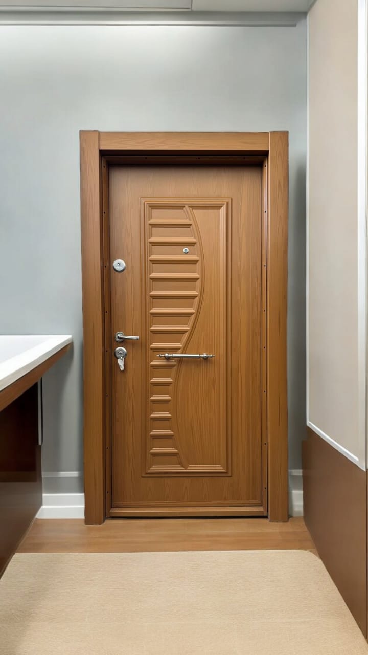 Classic Wood Grain Security Door